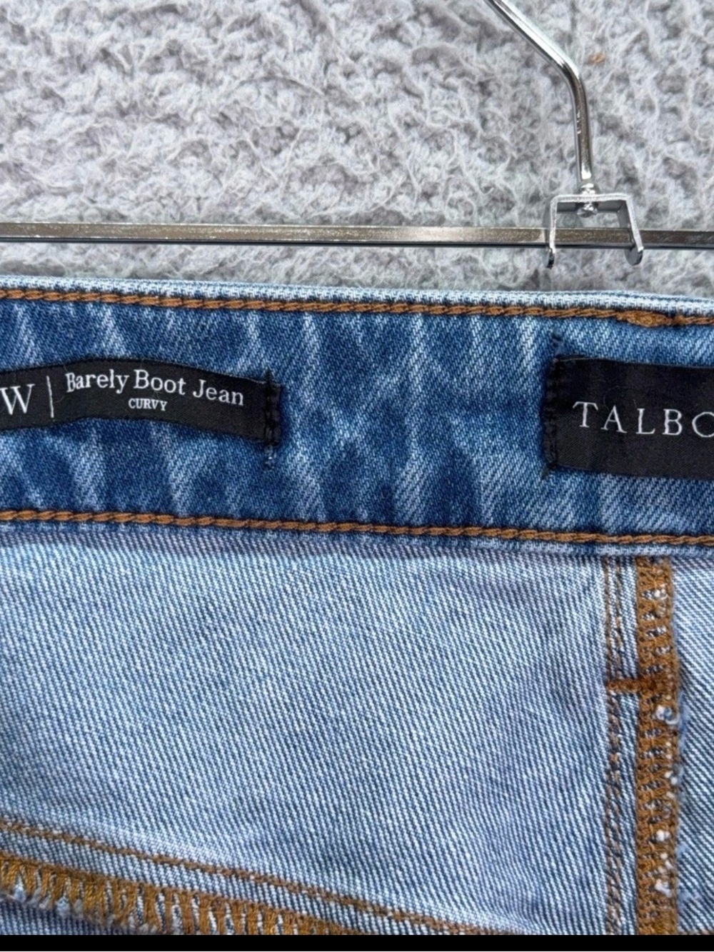 Talbots Jeans Womens 18W Blue Barely Boot Curvy High Waist Sutton Wash BNWT - Picture 6 of 7